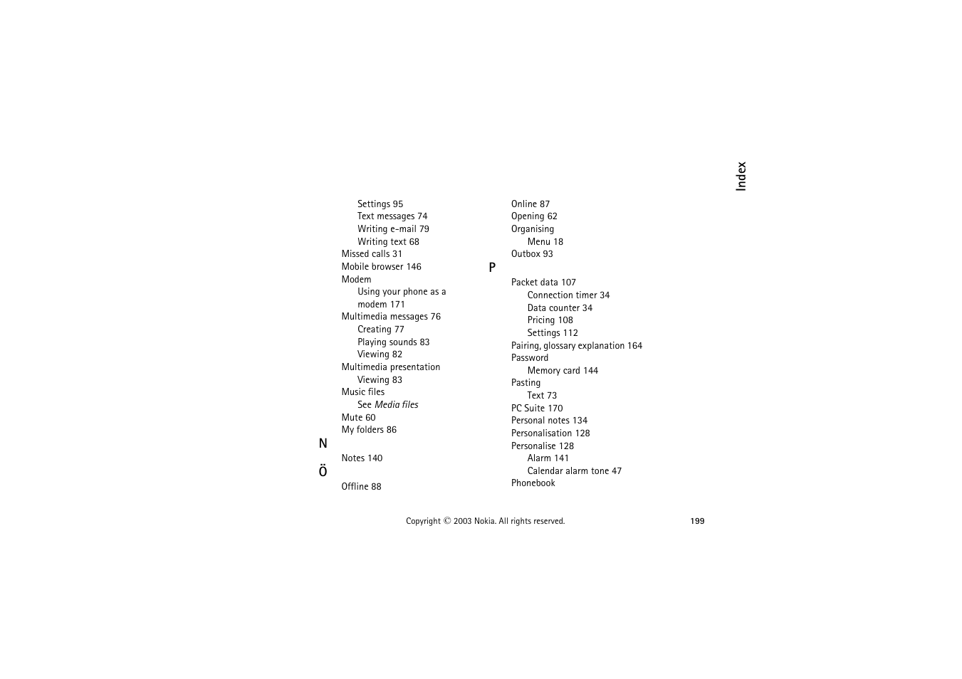 Nokia 9362065 User Manual | Page 199 / 205