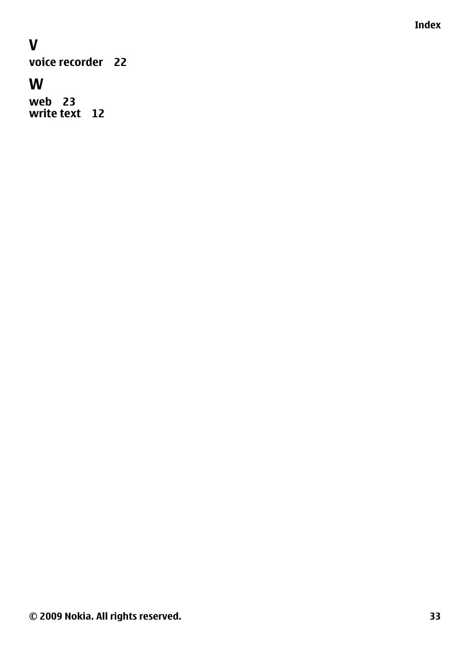 Nokia 2323 classic User Manual | Page 33 / 33