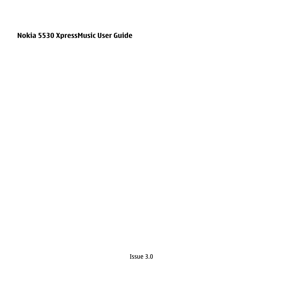 Nokia XPRESSMUSIC 5530 User Manual | 198 pages