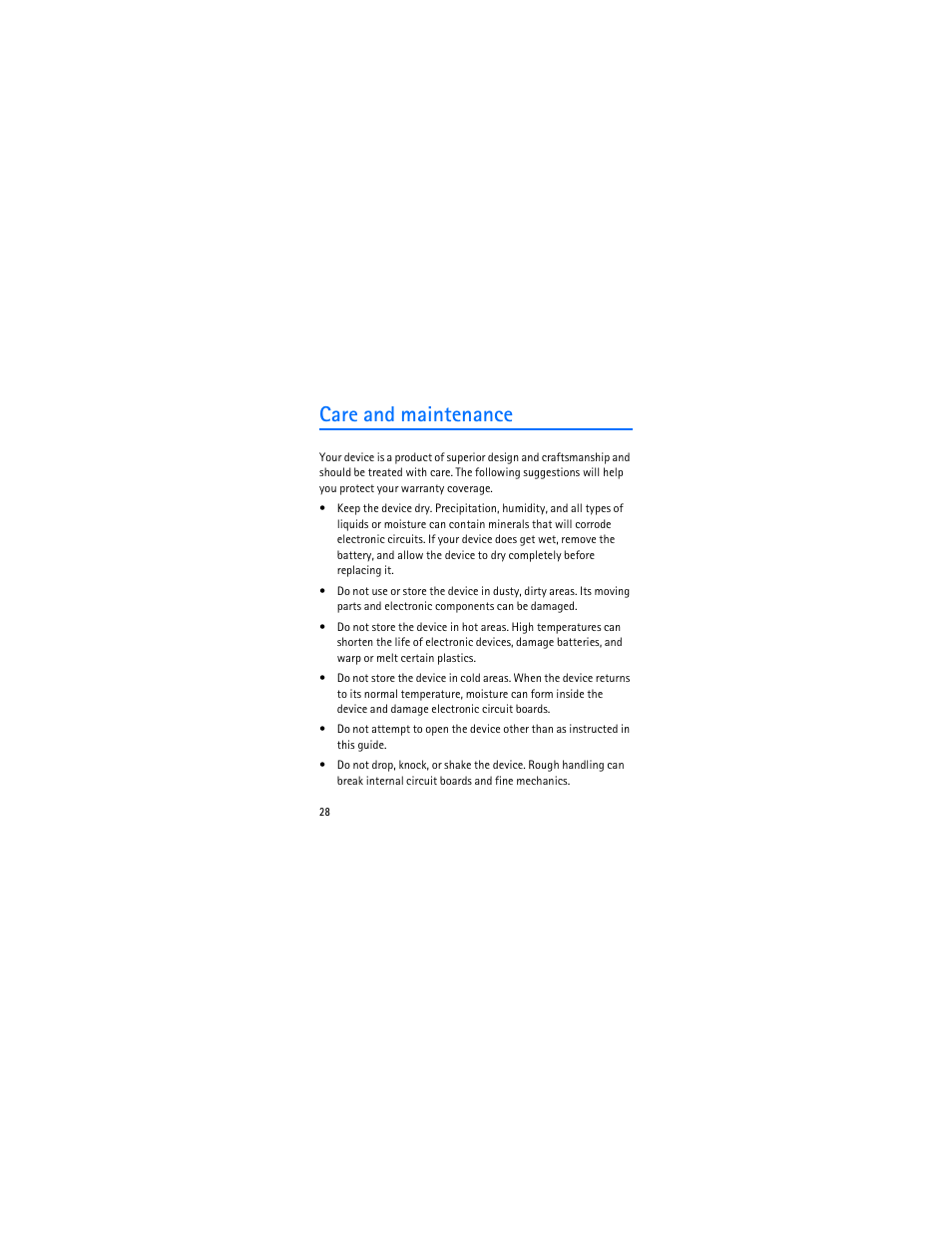 Care and maintenance | Nokia 1006 User Manual | Page 29 / 81