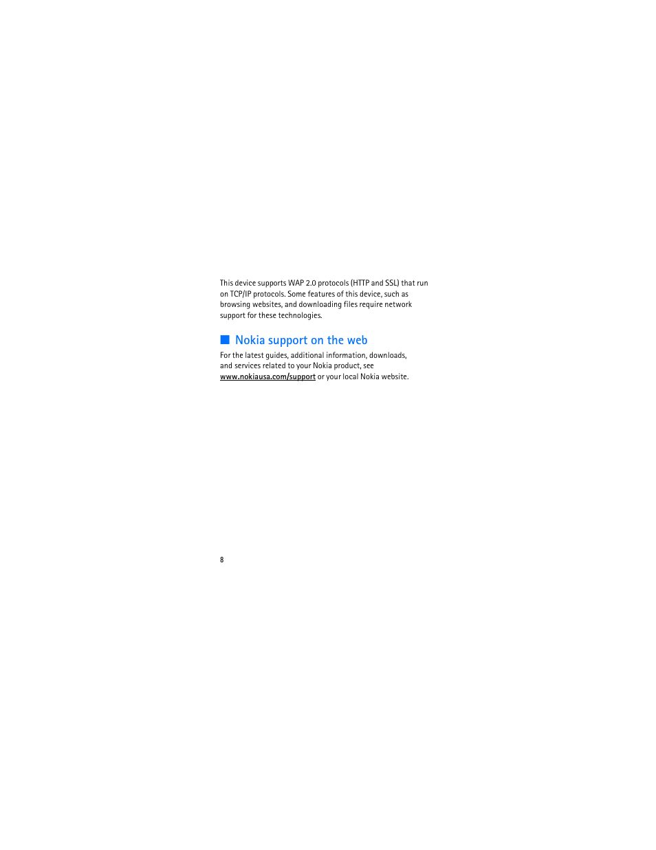 Nokia support on the web | Nokia 1006 User Manual | Page 9 / 81