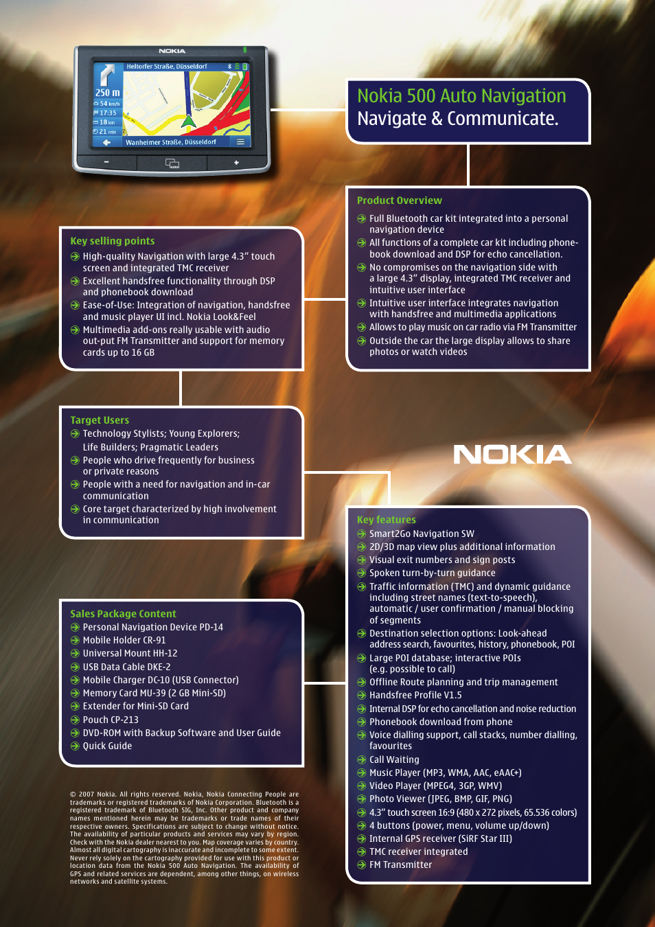 Nokia 500 User Manual | 1 page