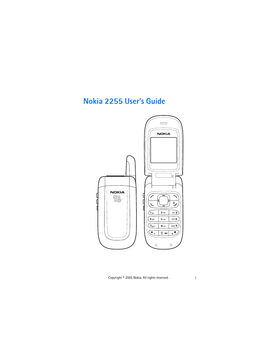 Nokia 2255 User Manual | 54 pages