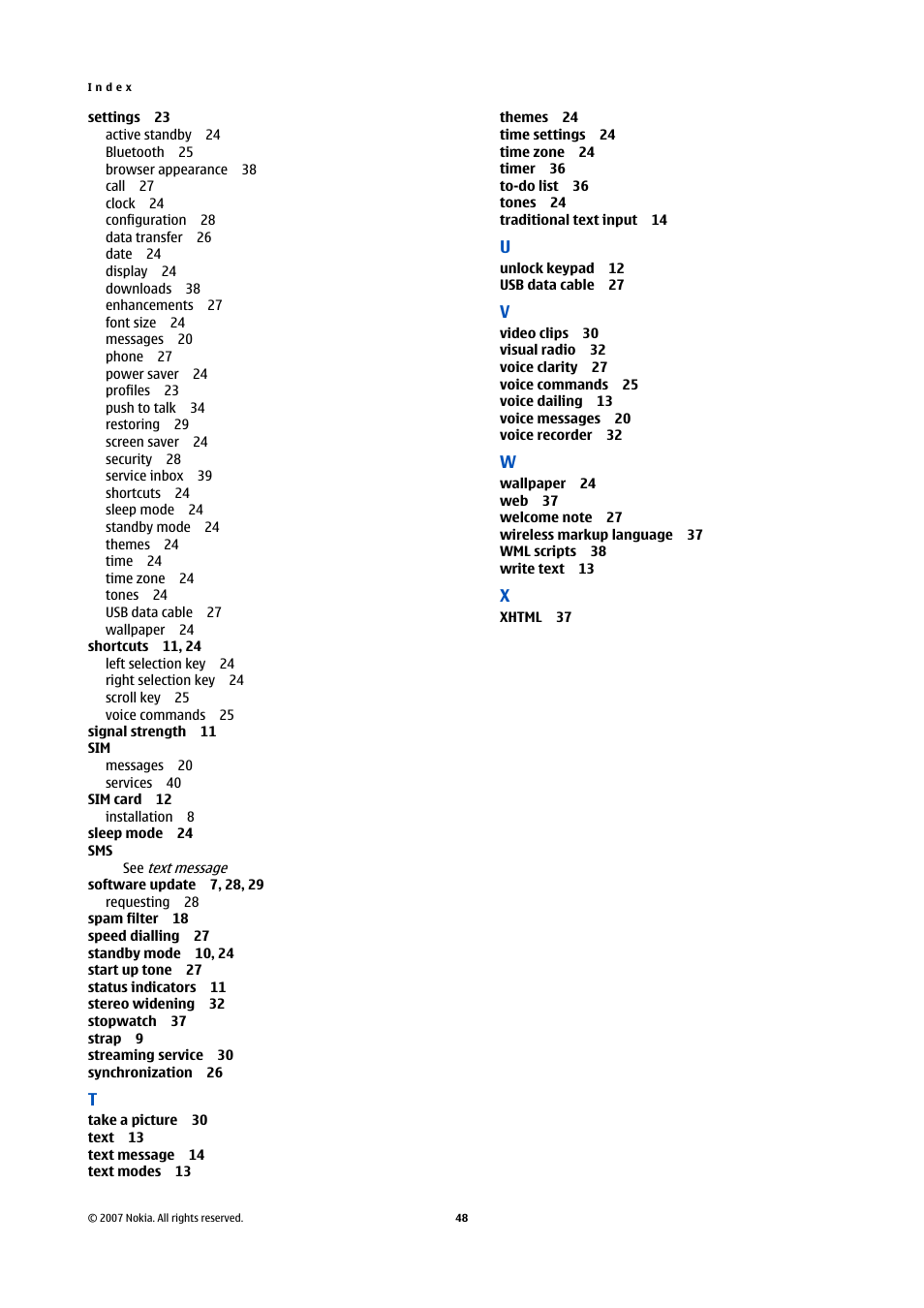 Nokia Nokia 3110 classic EN User Manual | Page 48 / 48