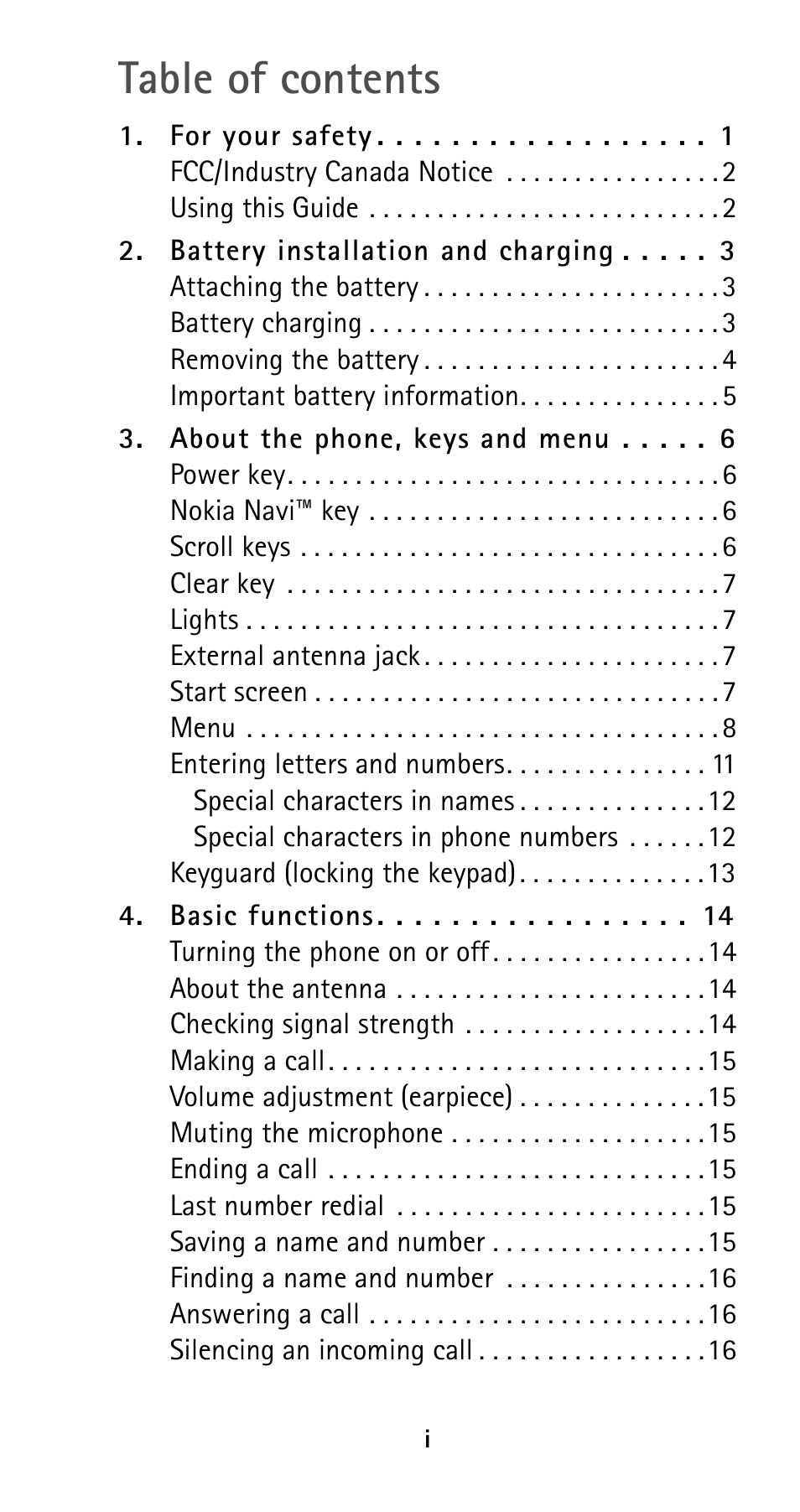 Nokia 5125 User Manual | Page 4 / 89