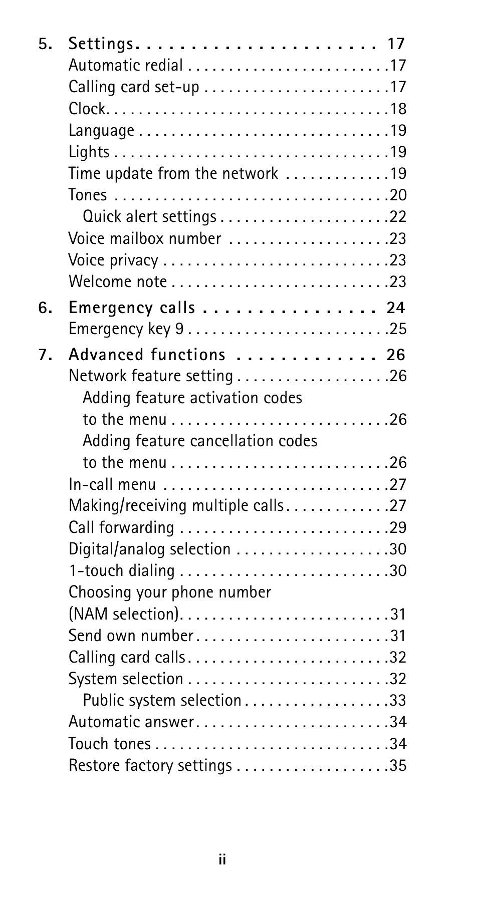 Nokia 5125 User Manual | Page 5 / 89