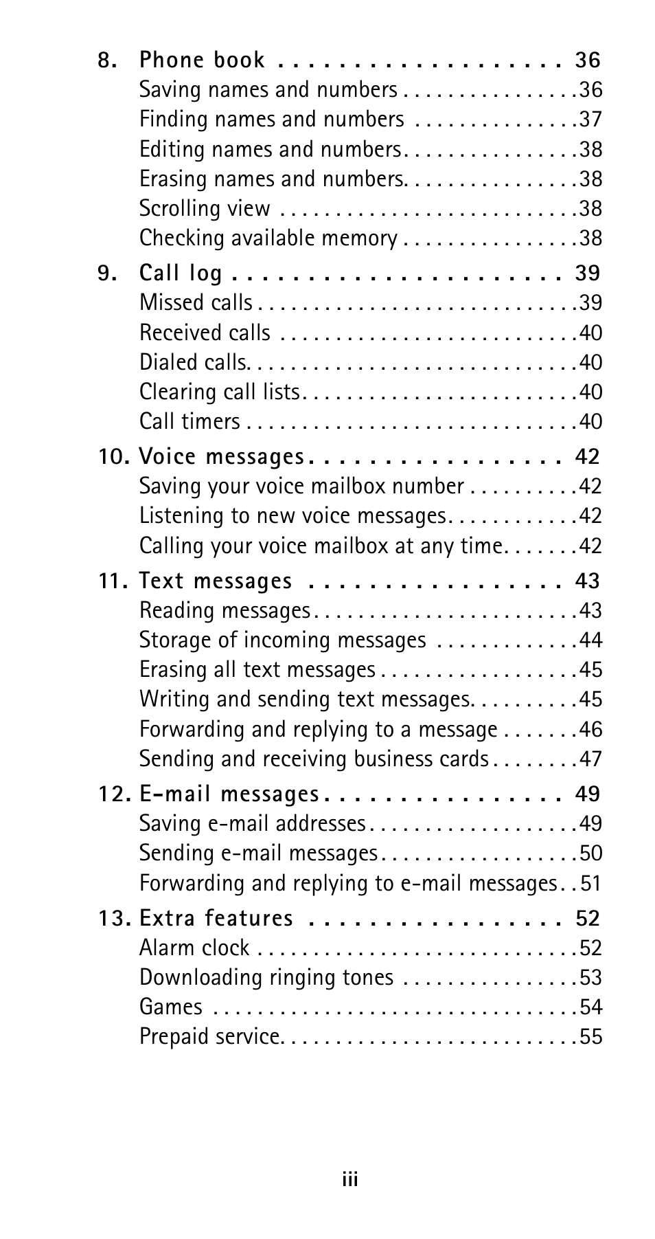 Nokia 5125 User Manual | Page 6 / 89