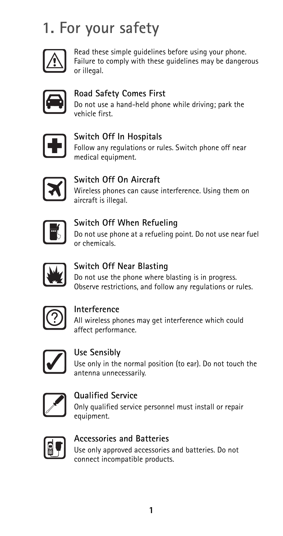 For your safety | Nokia 5125 User Manual | Page 8 / 89