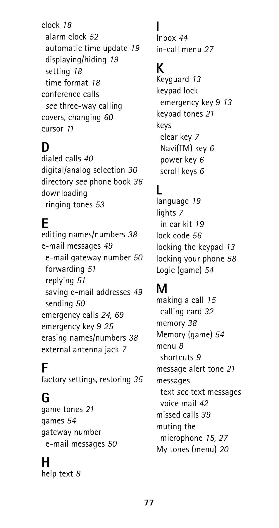 Nokia 5125 User Manual | Page 84 / 89