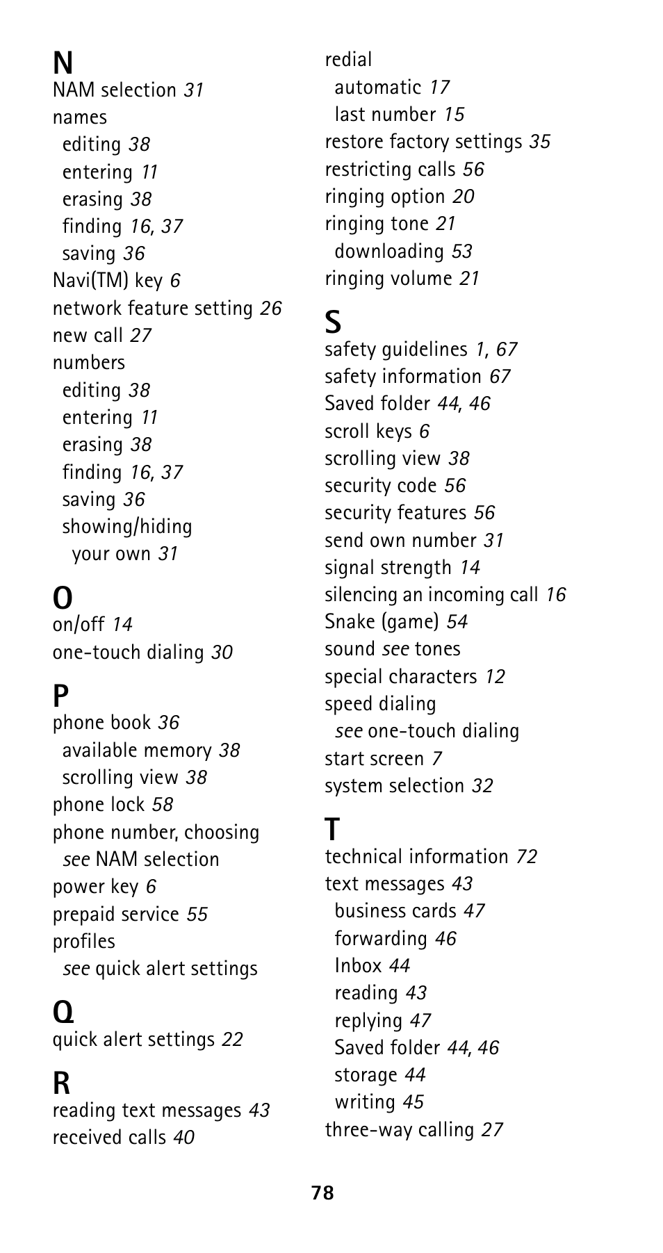 Nokia 5125 User Manual | Page 85 / 89