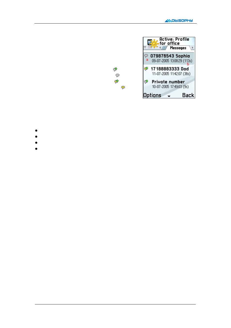 Message box view | Nokia PhonePilot for S60 User Manual | Page 13 / 17