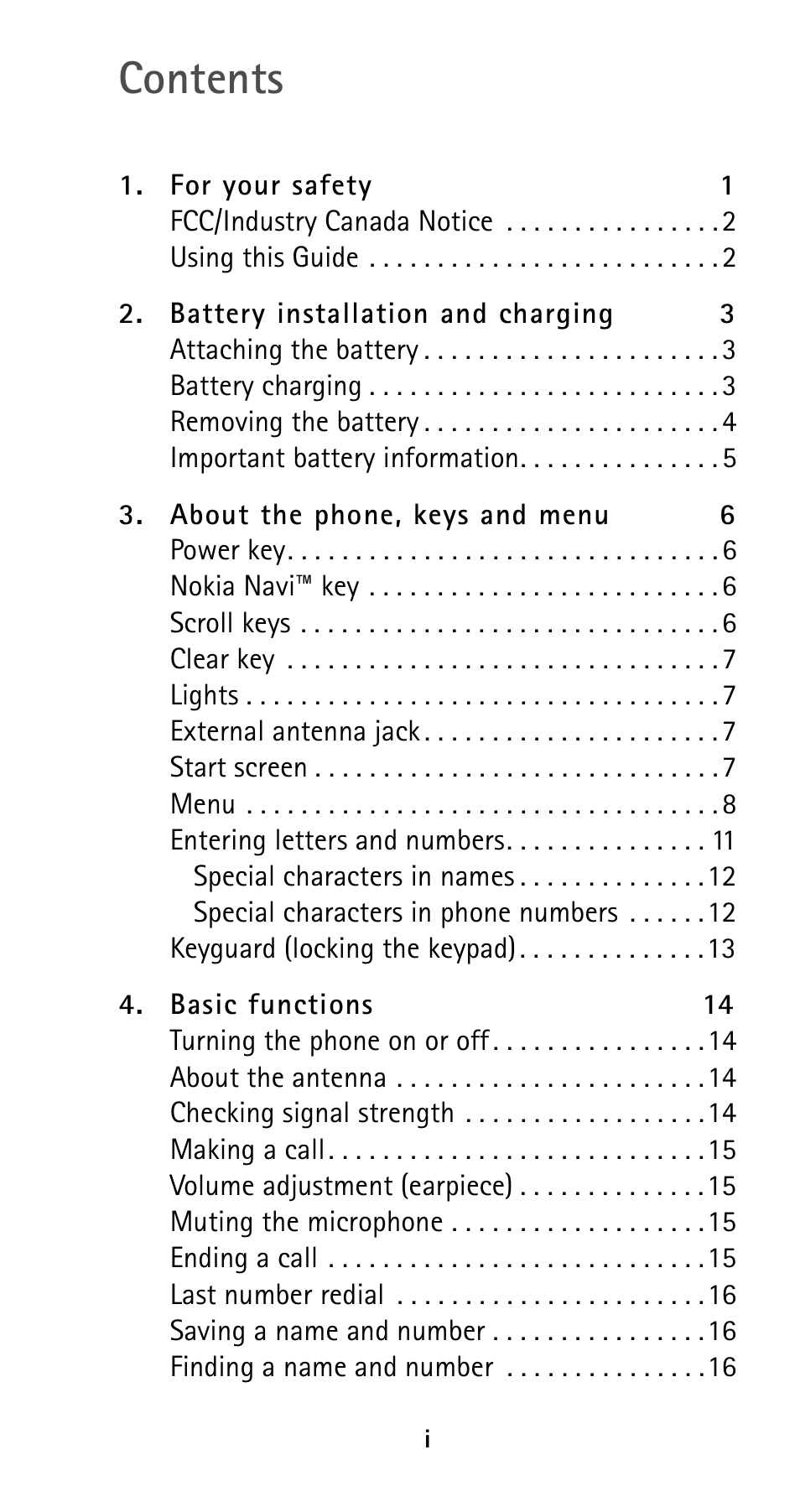 Nokia 5160i User Manual | Page 4 / 81