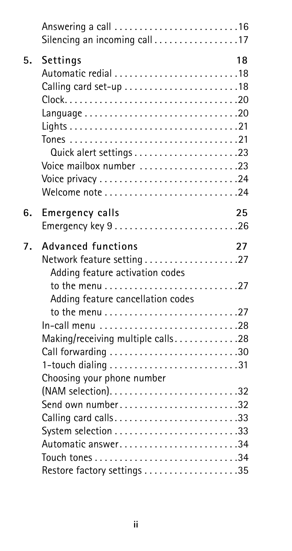 Nokia 5160i User Manual | Page 5 / 81