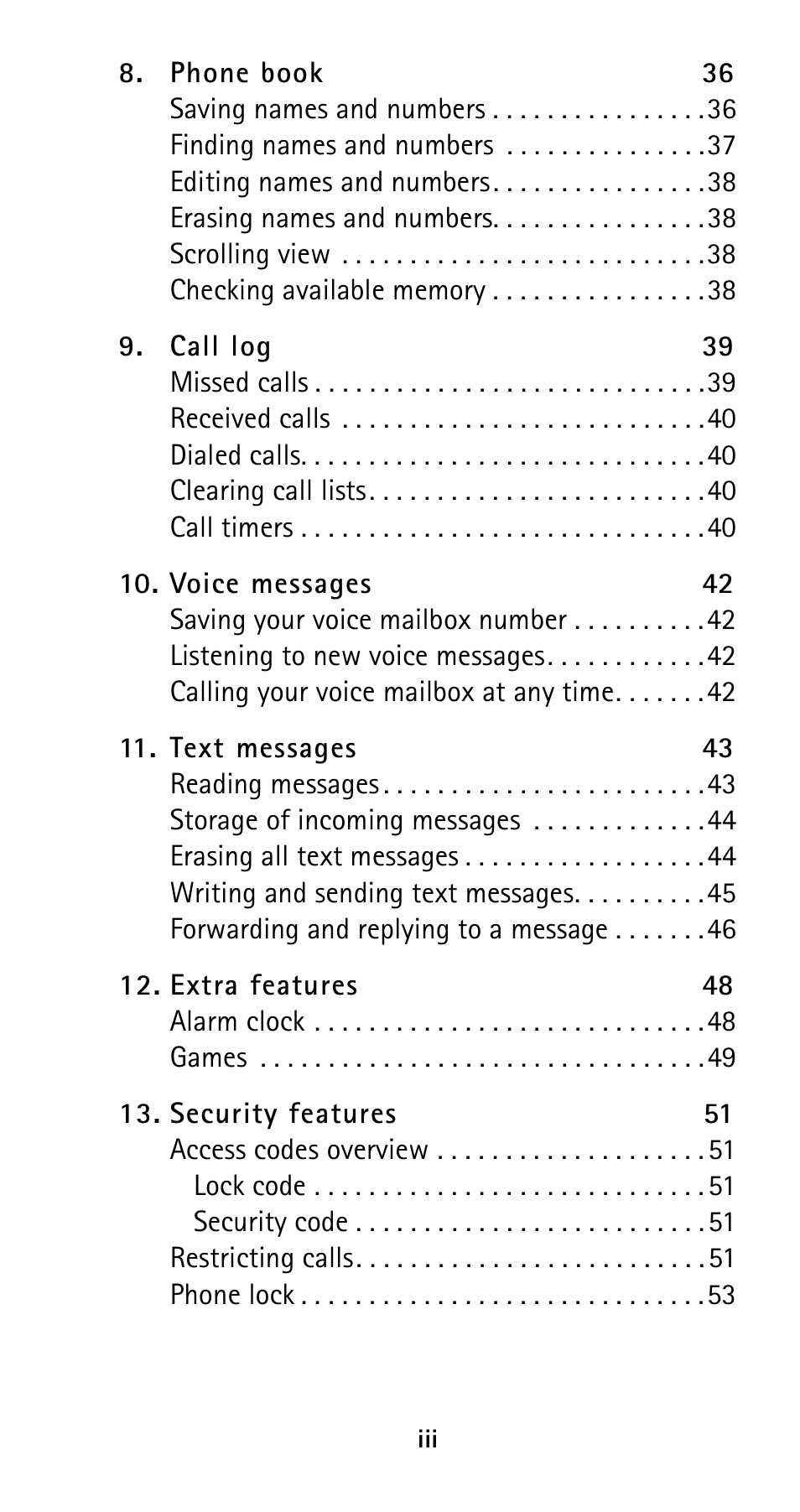 Nokia 5160i User Manual | Page 6 / 81