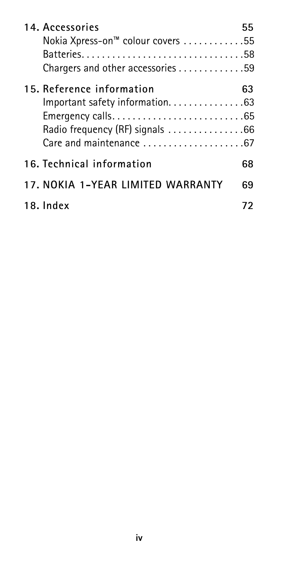 Nokia 5160i User Manual | Page 7 / 81