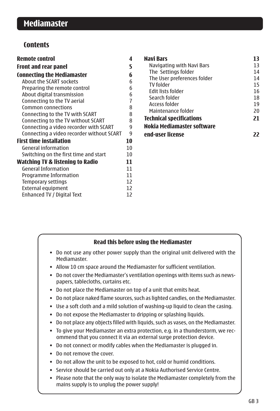 Nokia 121 T User Manual | Page 3 / 24