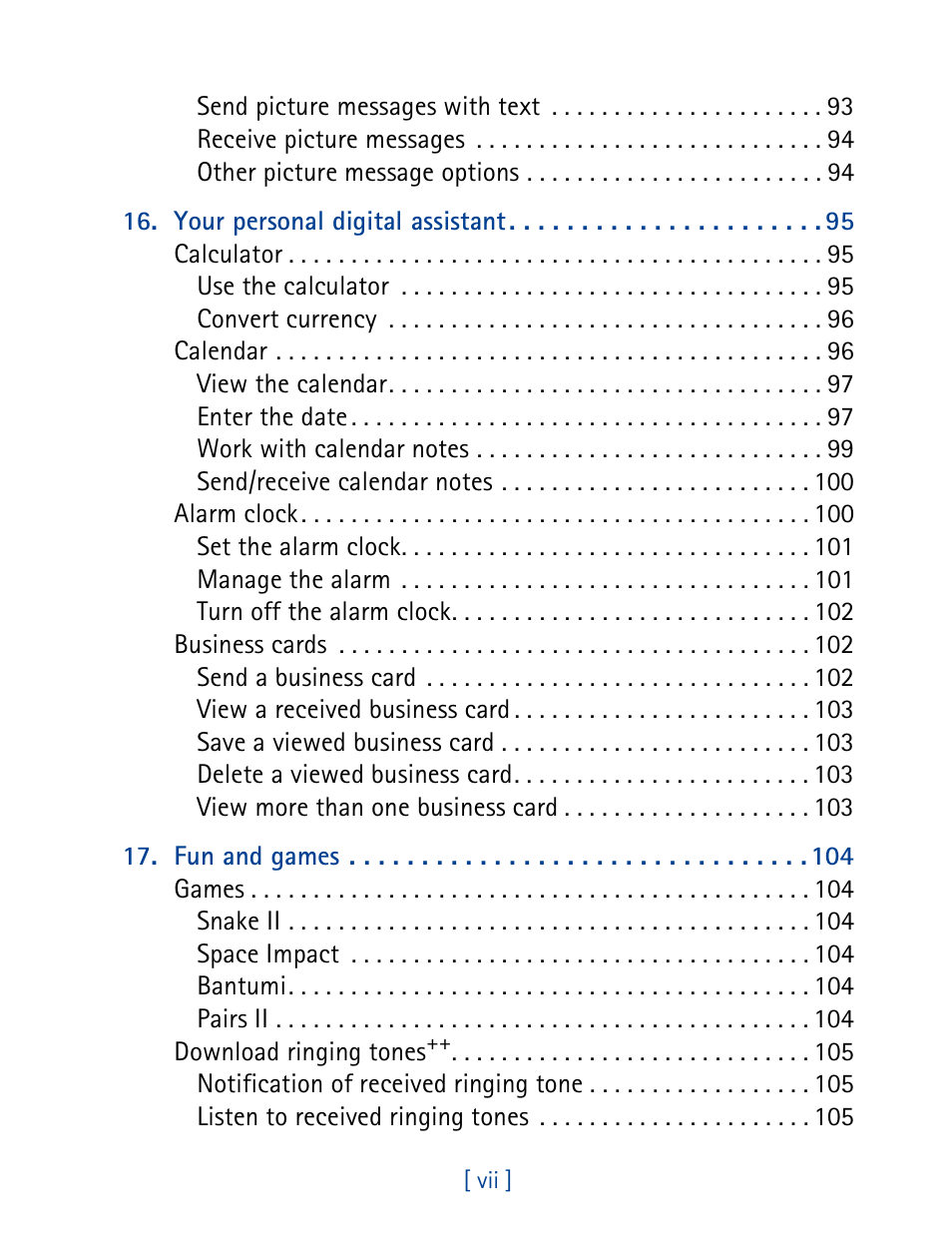 Nokia 3390 User Manual | Page 12 / 161