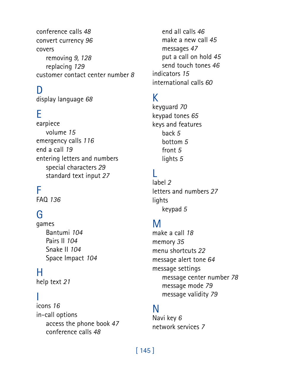 Nokia 3390 User Manual | Page 158 / 161