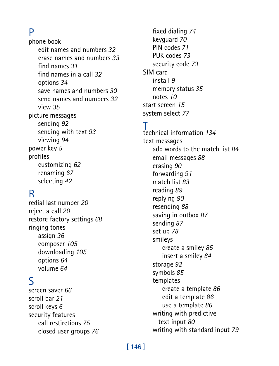 Nokia 3390 User Manual | Page 159 / 161