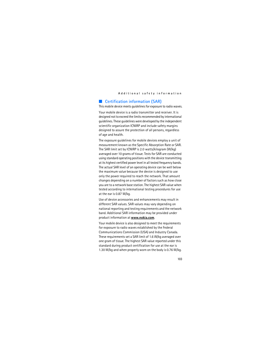 Nokia 2366i User Manual | Page 104 / 113