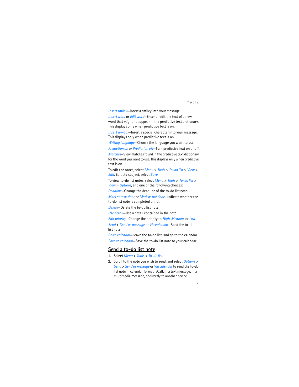 Nokia 2366i User Manual | Page 72 / 113