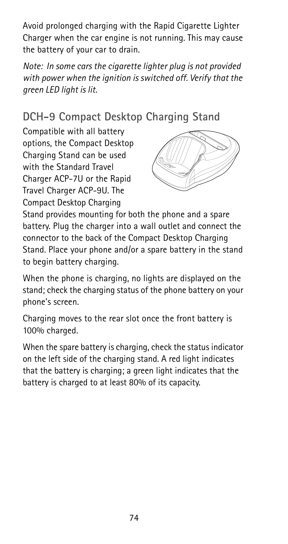 Dch-9 compact desktop charging stand | Nokia 5185i User Manual | Page 81 / 97