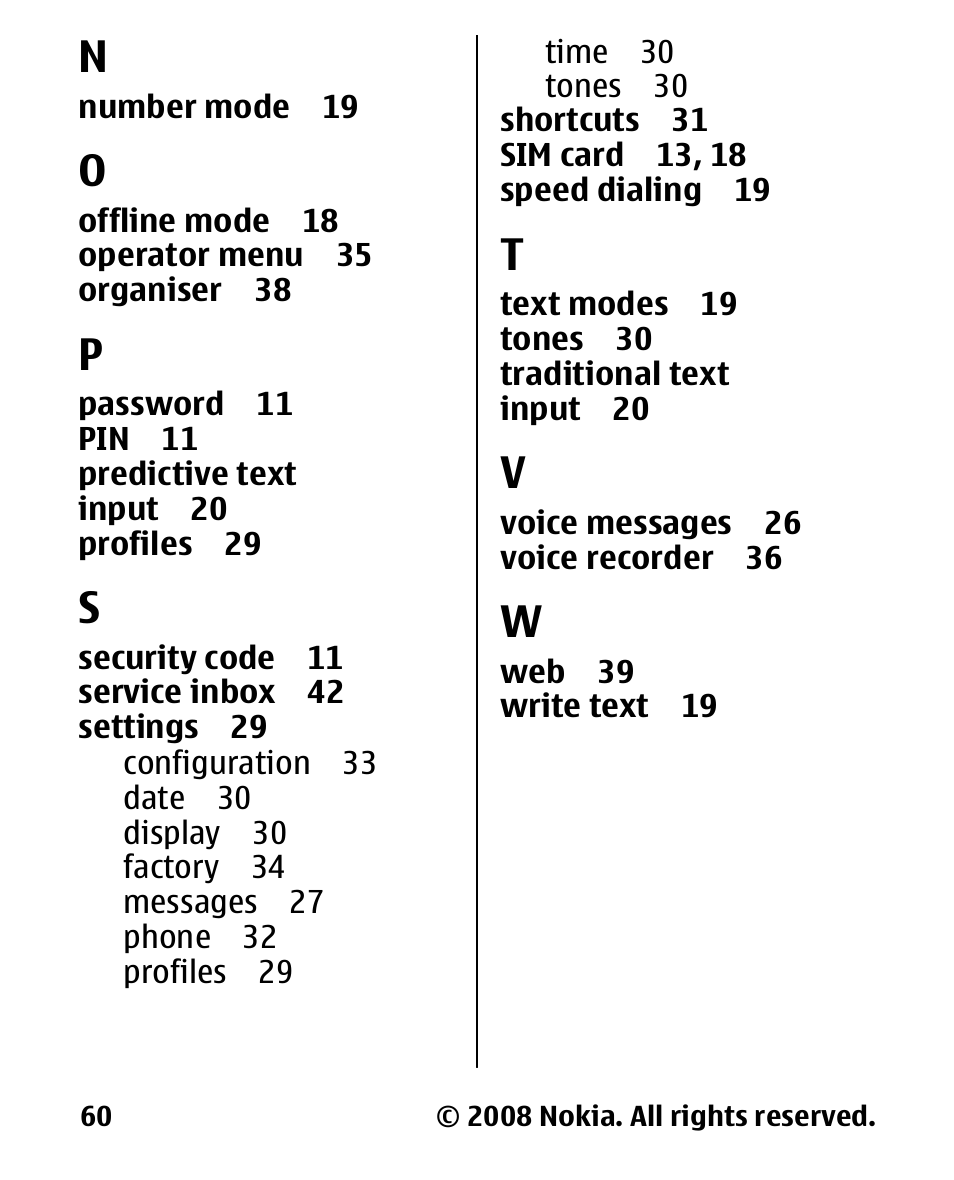 Nokia 1680 User Manual | Page 61 / 62