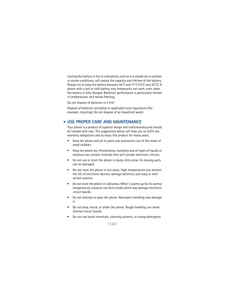 Use proper care and maintenance | Nokia 3361 User Manual | Page 131 / 174