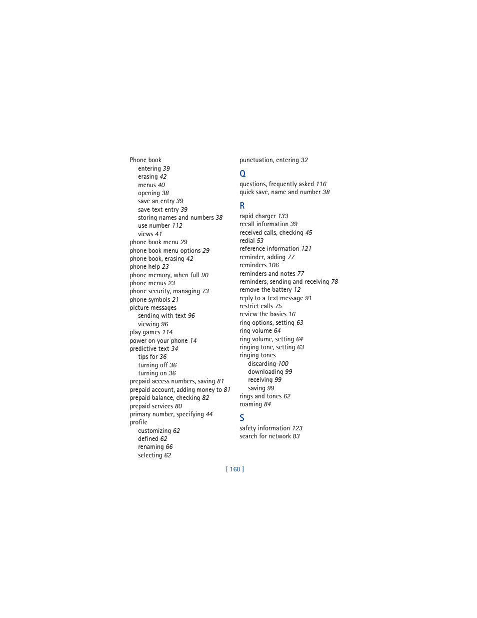 Nokia 3361 User Manual | Page 169 / 174