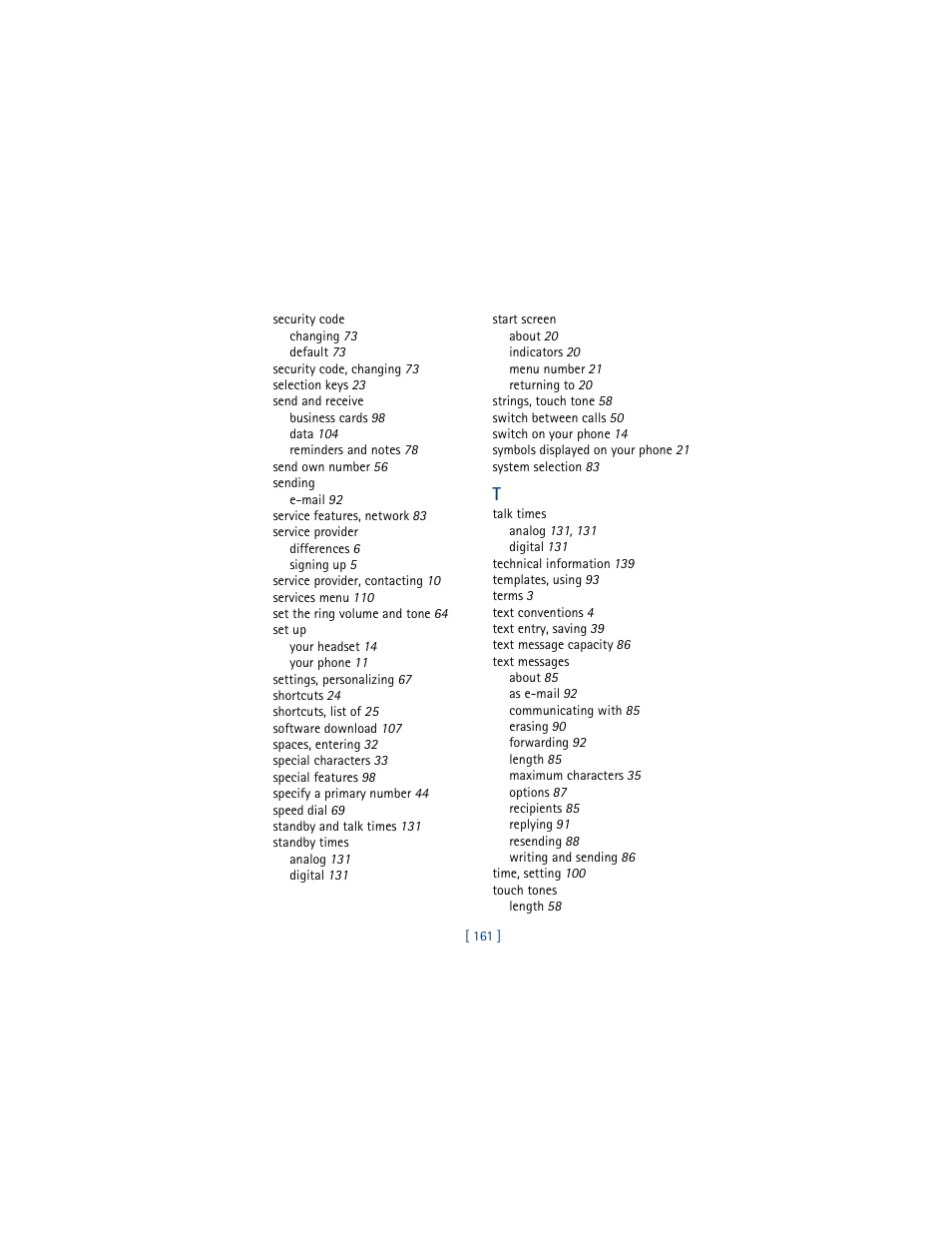 Nokia 3361 User Manual | Page 170 / 174