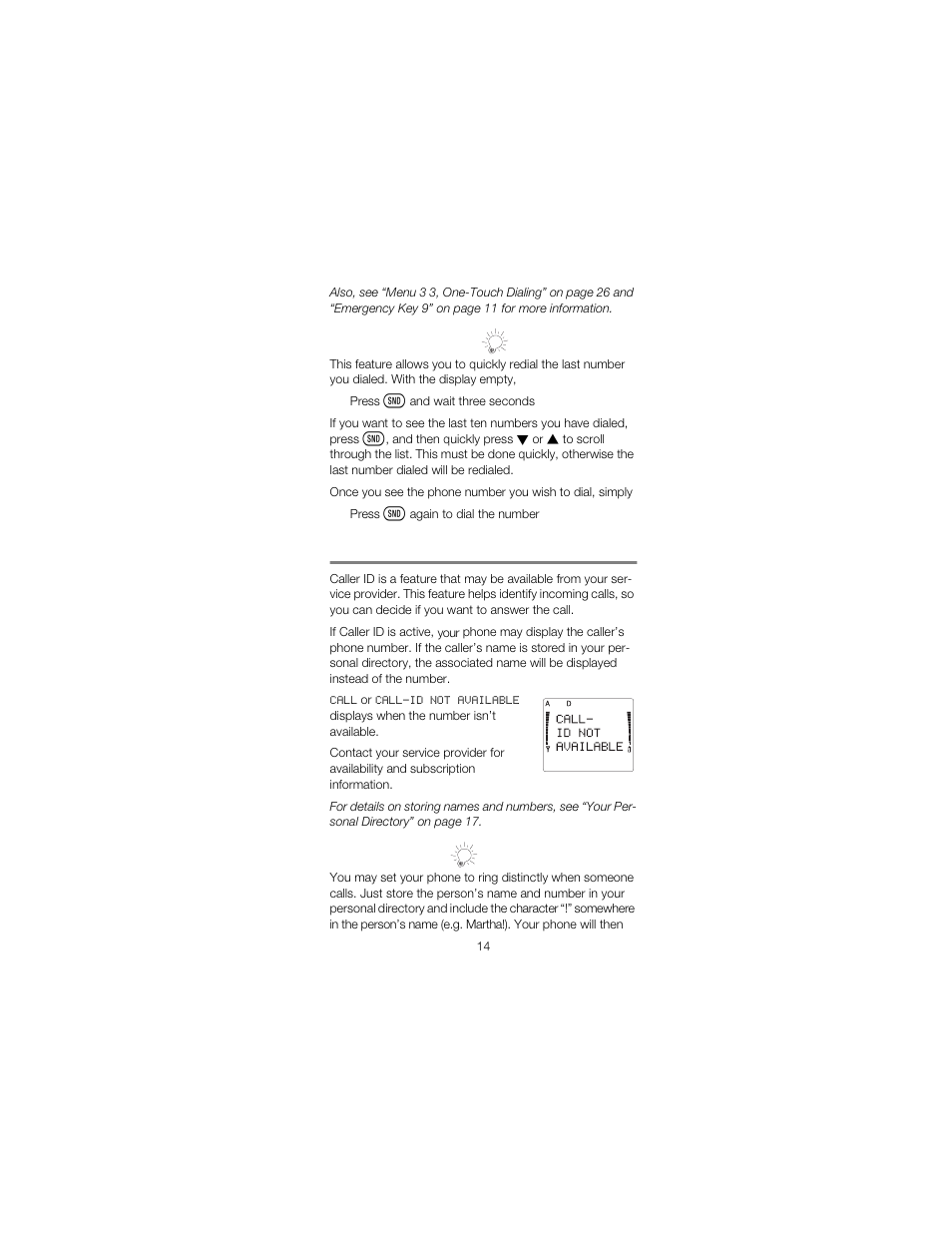 Caller id | Nokia 2180 User Manual | Page 19 / 77
