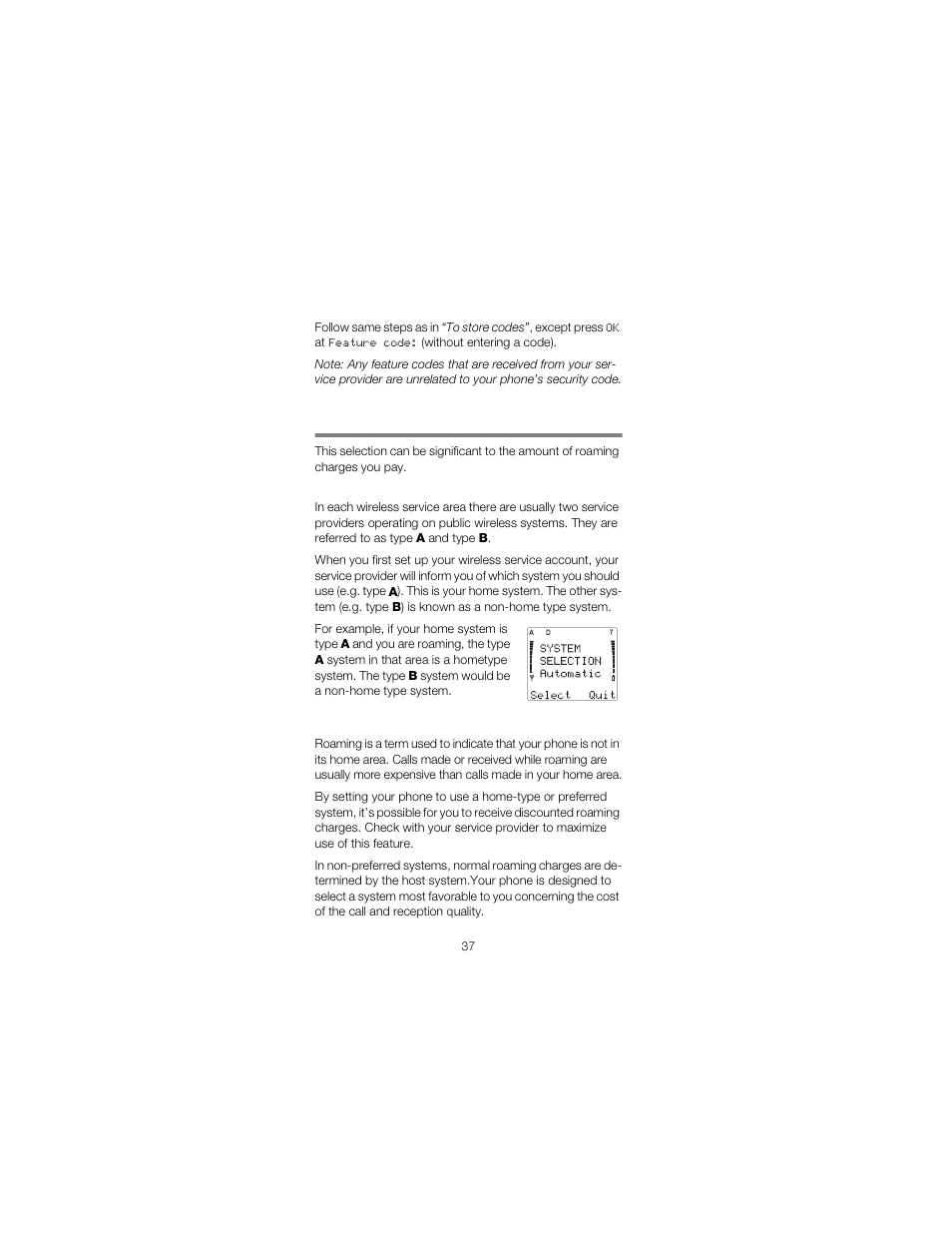 Menu 7, system selection | Nokia 2180 User Manual | Page 42 / 77