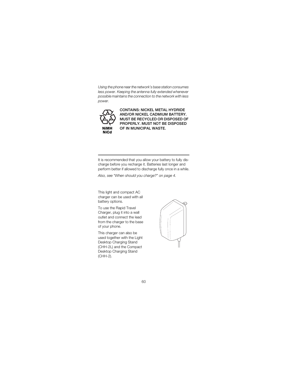 Chargers | Nokia 2180 User Manual | Page 65 / 77