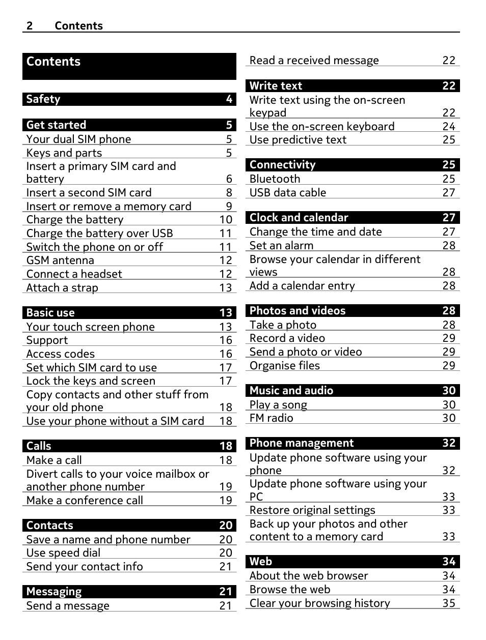 Nokia 305 User Manual | Page 2 / 52