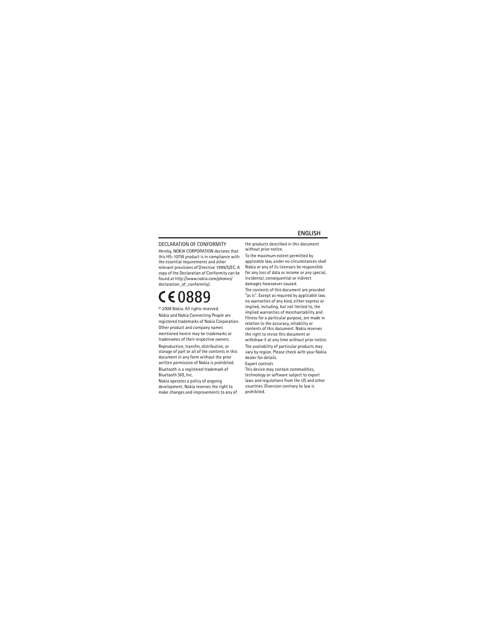 Nokia BH-102 User Manual | Page 2 / 45