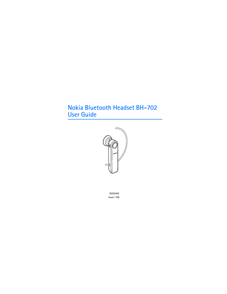 Nokia BH-702 User Manual | 17 pages