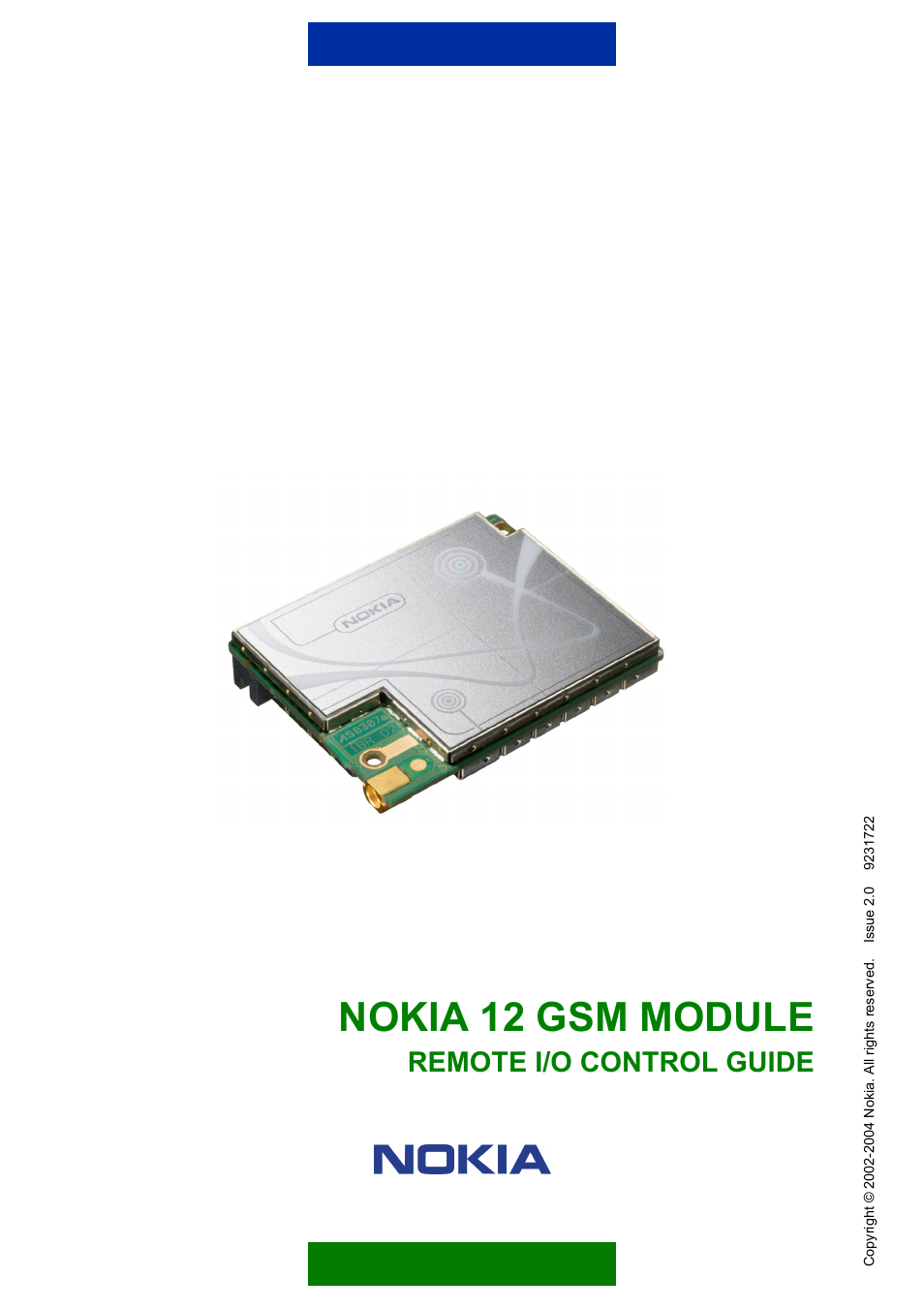 Nokia 12 GSM MODULE REMOTE I/O User Manual | 53 pages