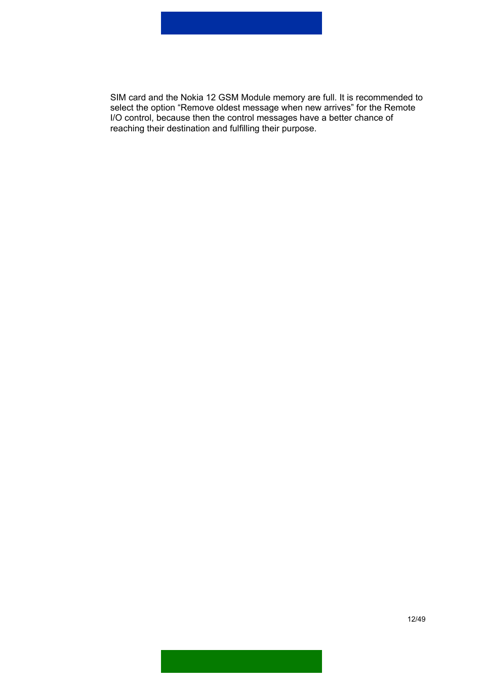 Nokia 12 GSM MODULE REMOTE I/O User Manual | Page 16 / 53