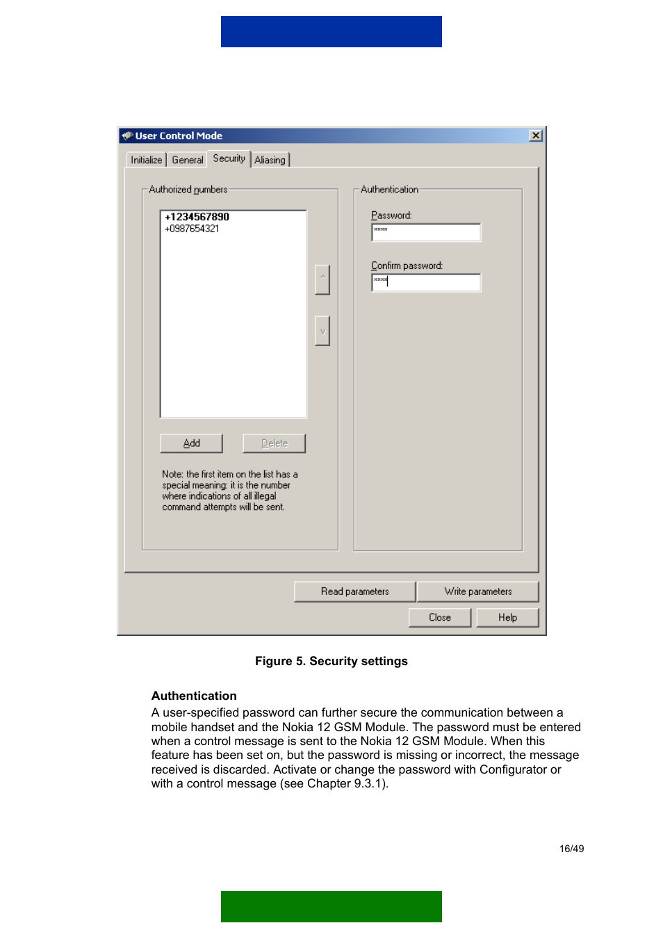 Figure 5 sho | Nokia 12 GSM MODULE REMOTE I/O User Manual | Page 20 / 53