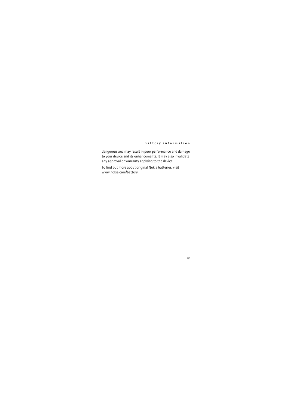 Nokia 2626 User Manual | Page 61 / 74