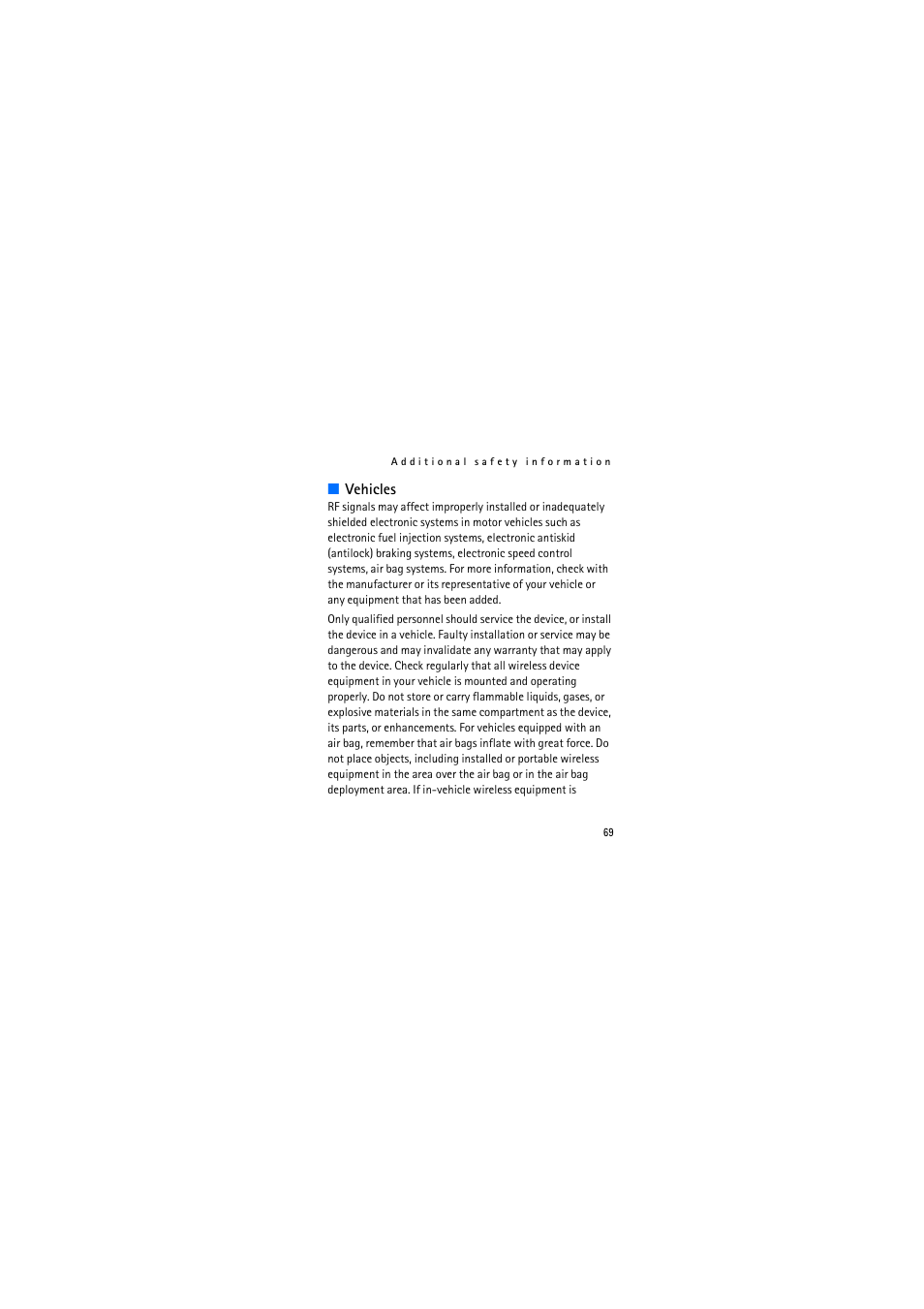 Nokia 2626 User Manual | Page 69 / 74