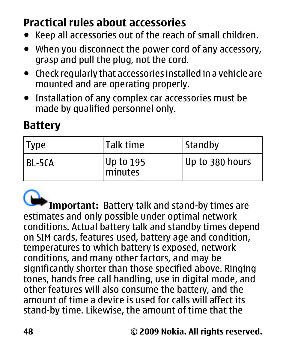 Nokia 2330C User Manual | Page 49 / 70