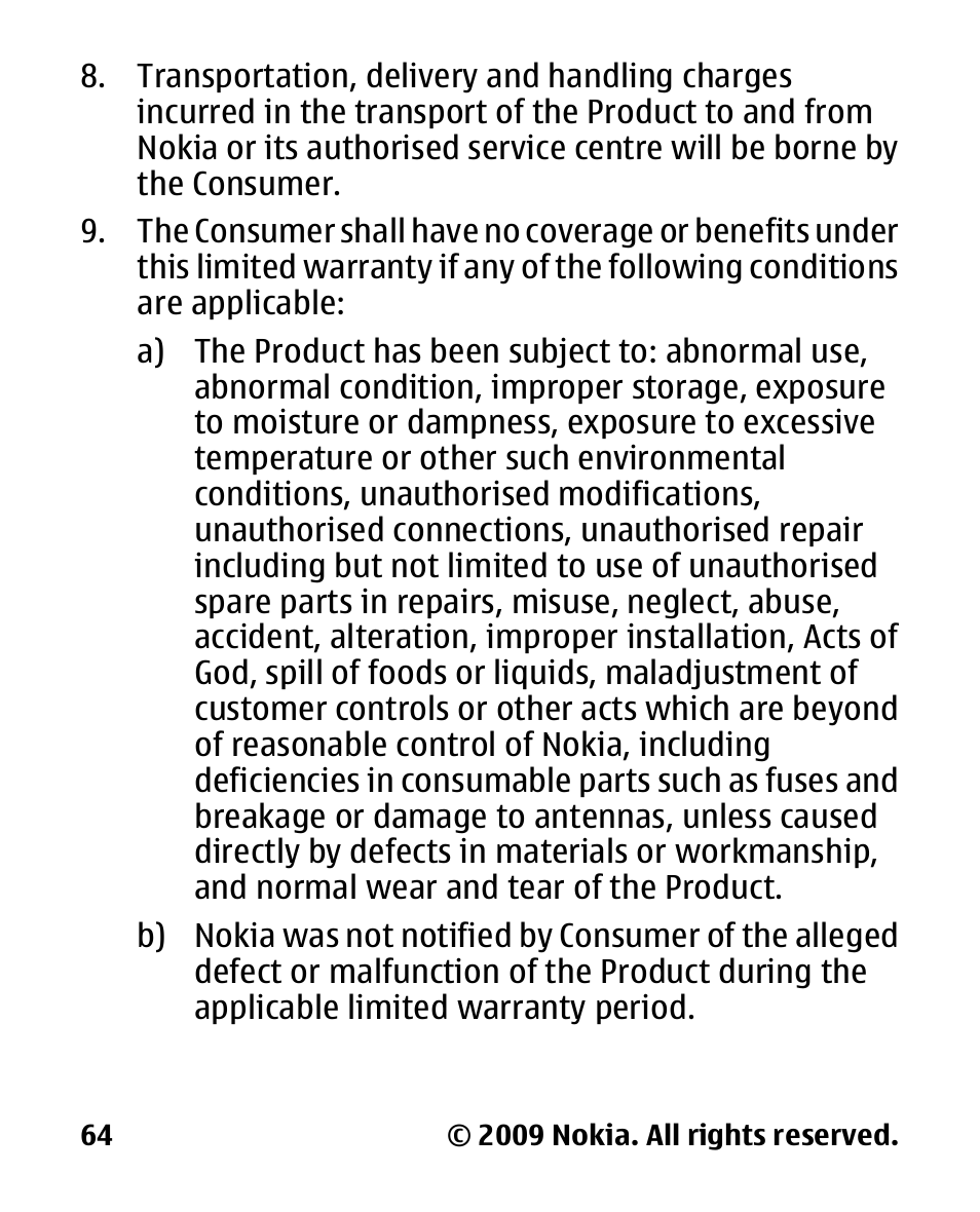 Nokia 2330C User Manual | Page 65 / 70