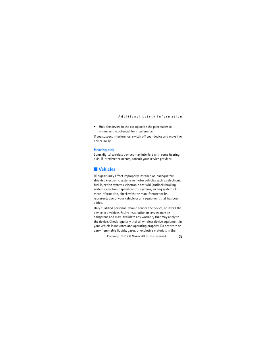 Vehicles | Nokia 1112 User Manual | Page 52 / 60