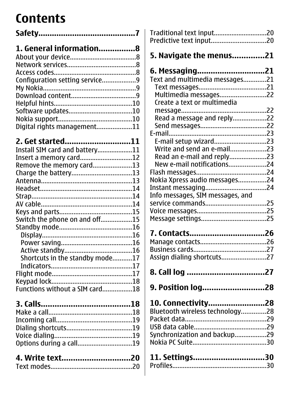 Nokia 3600 User Manual | Page 5 / 118