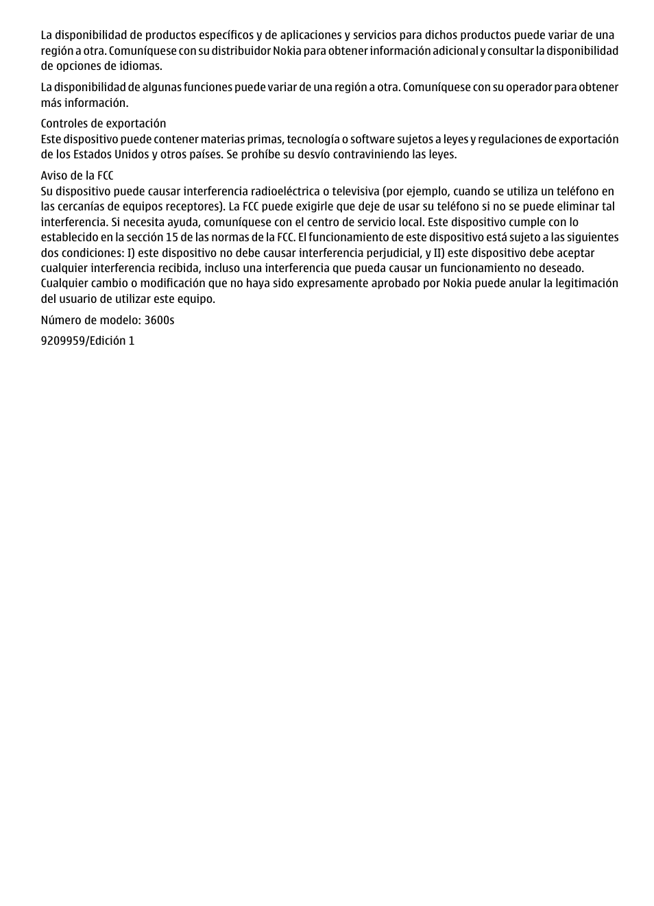 Nokia 3600 User Manual | Page 60 / 118