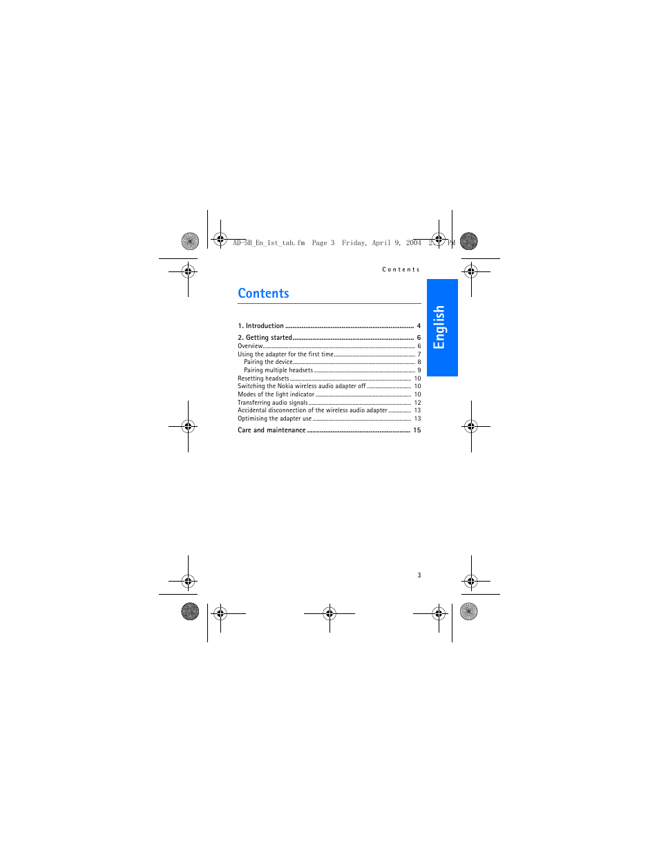 Nokia AD-5B User Manual | Page 3 / 16