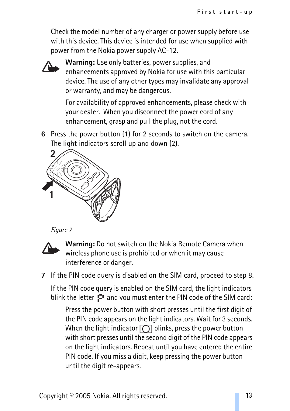 Nokia Remote Camera User Manual | Page 13 / 62
