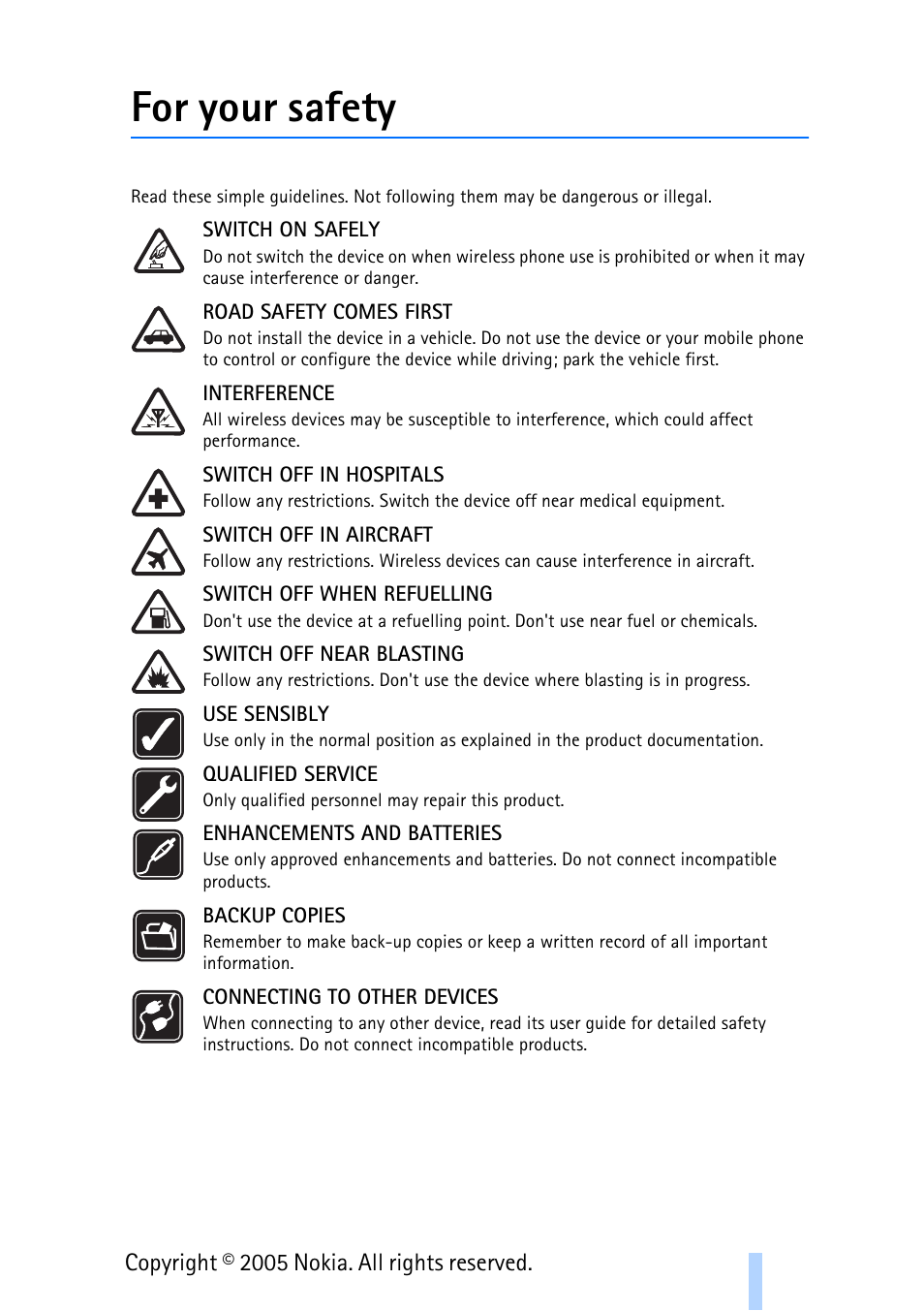For your safety | Nokia Remote Camera User Manual | Page 3 / 62