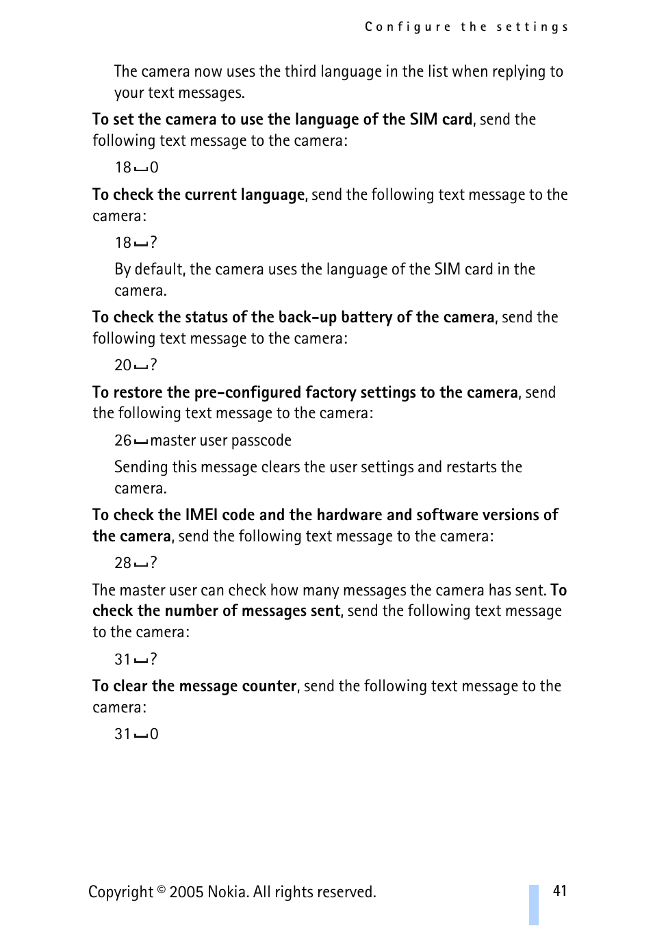 Nokia Remote Camera User Manual | Page 41 / 62